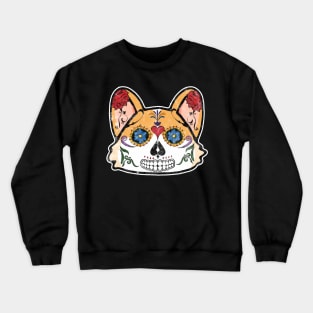 Corgi Sugar Skull Crewneck Sweatshirt